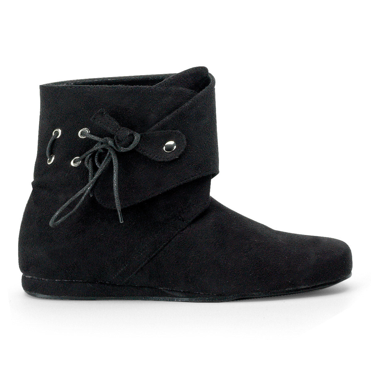 Microfiber Lace Ankle Detail Strap Over Renaissance Boots Flats Shoes Pleaser Funtasma RENAISSANCE/50