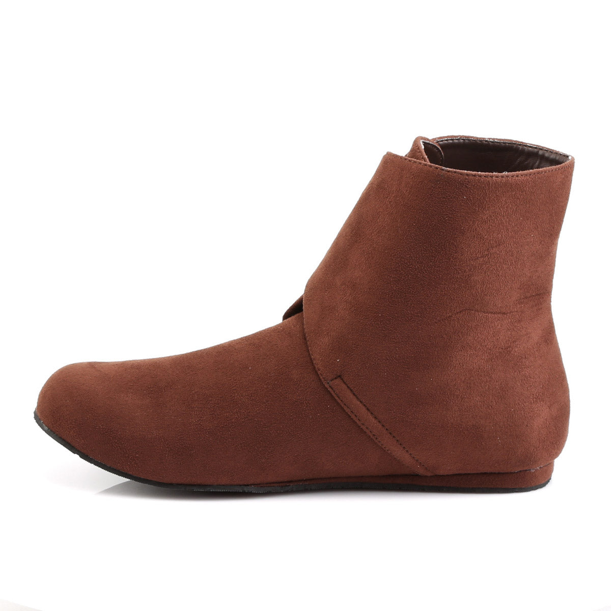 Microfiber Lace Ankle Detail Strap Over Renaissance Boots Flats Shoes Pleaser Funtasma RENAISSANCE/50