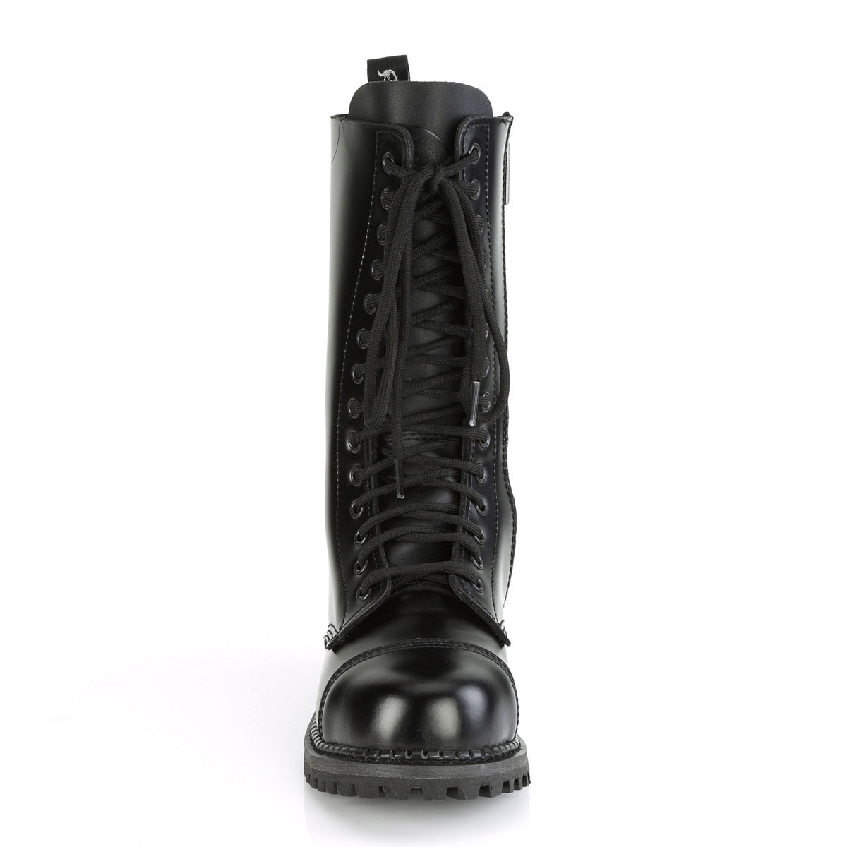 14 Eyelet Unisex Steel Toe Mid Calf Boot, Rubber Sole Secondary image
