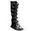 Multi Strap Cog Wheels Knee High Roman Gladiator Sandals Shoes Pleaser Funtasma ROMAN/15