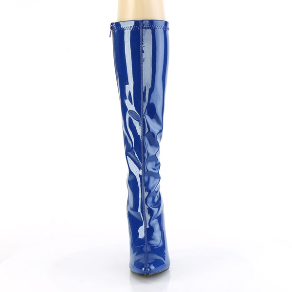 5" Plain Stretch Knee Boot, Side Zip Pleaser Pleaser SEDUCE/2000