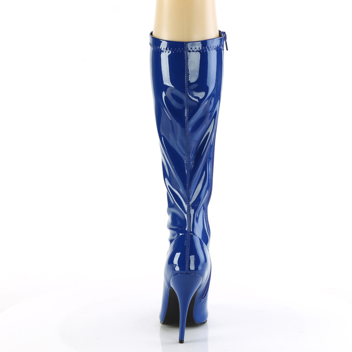 5" Plain Stretch Knee Boot, Side Zip Pleaser Pleaser SEDUCE/2000