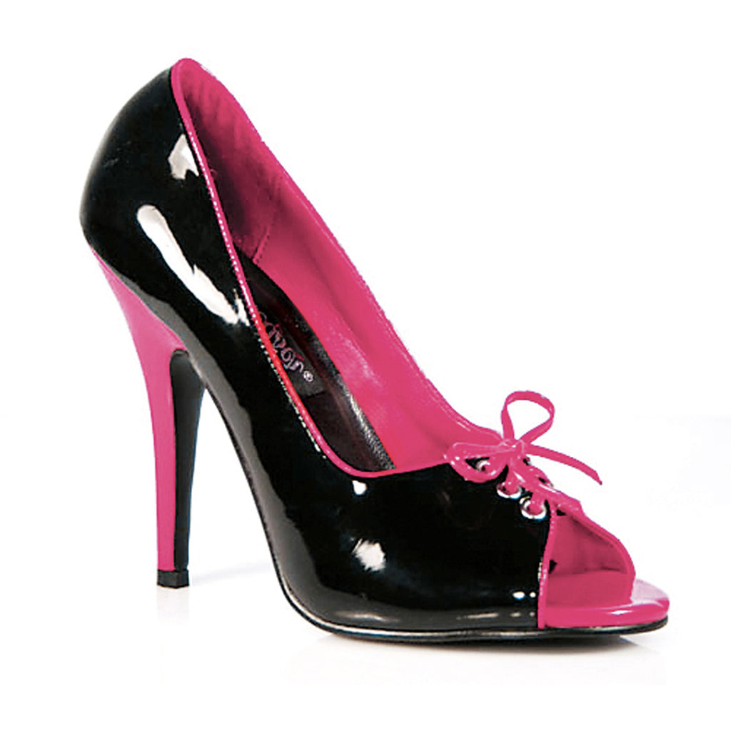 Sexy Contrast Lace Front Peep Toe Pumps Stiletto High Heels Shoes Pleaser  SEDUCE/216