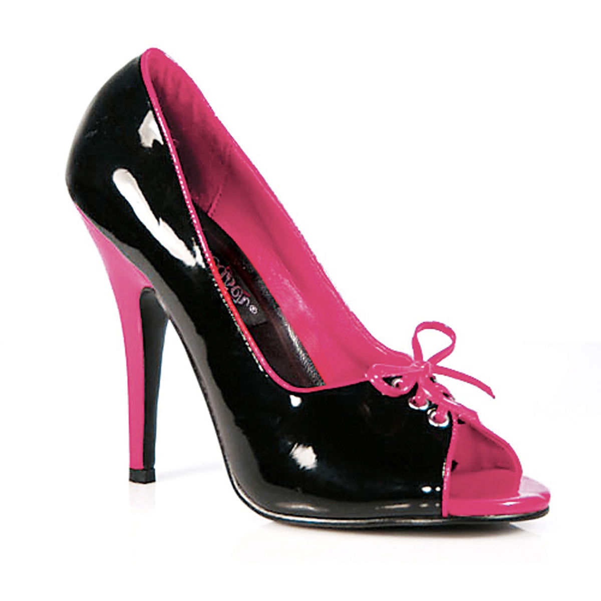 Sexy Contrast Lace Front Peep Toe Pumps Stiletto High Heels Shoes Pleaser  SEDUCE/216