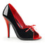 Sexy Contrast Lace Front Peep Toe Pumps Stiletto High Heels Shoes Pleaser Pleaser SEDUCE/216