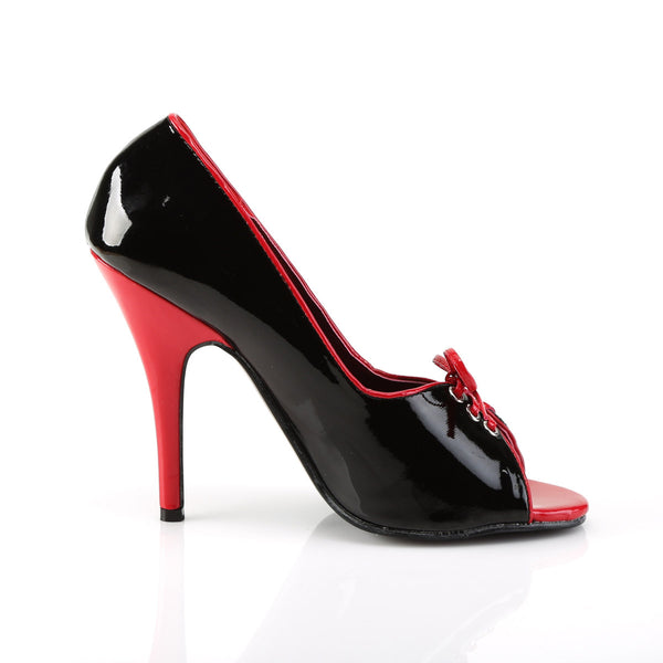 Sexy Contrast Lace Front Peep Toe Pumps Stiletto High Heels Shoes Pleaser Pleaser SEDUCE/216