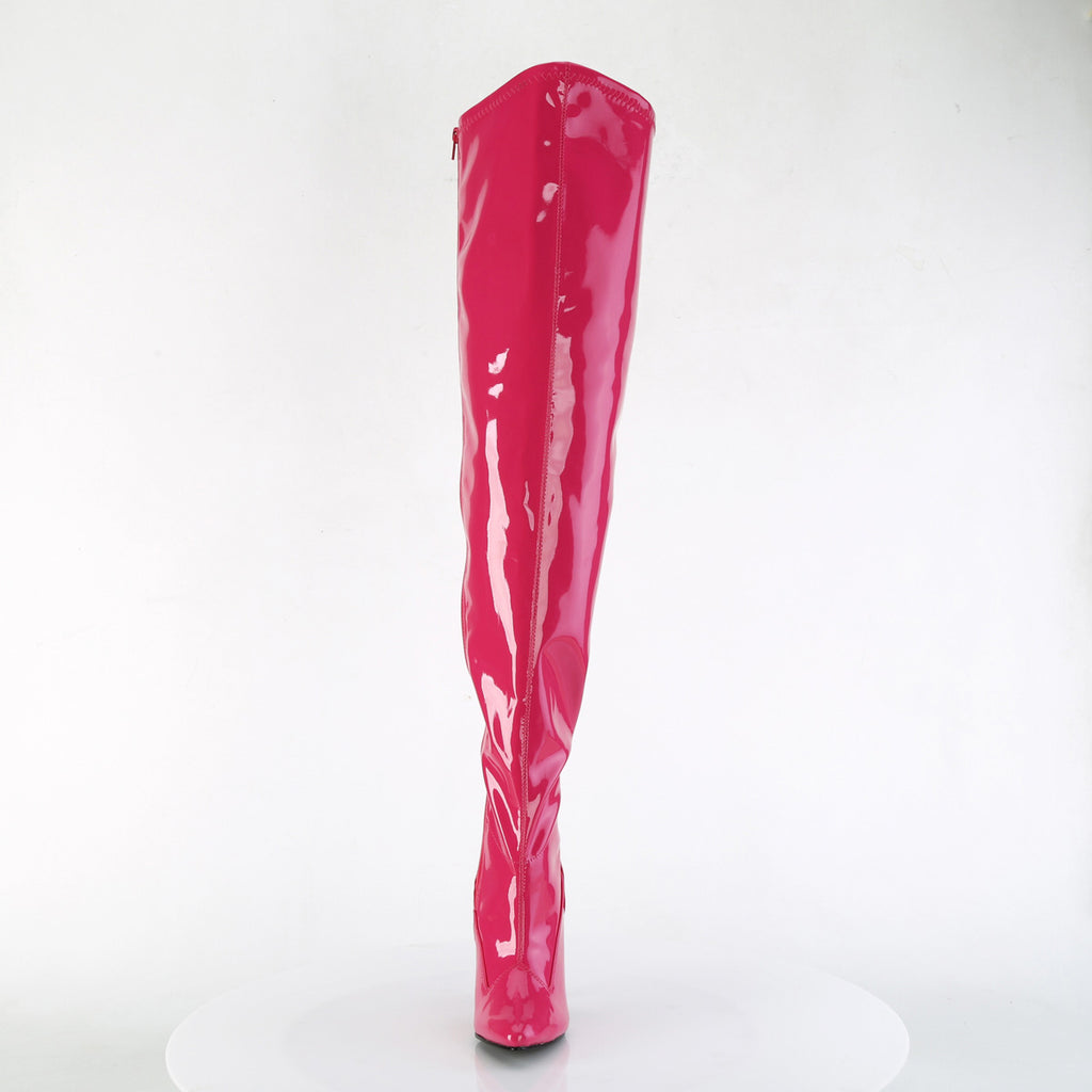 5" Heel Stretch Wide Calf Thigh Boot, Side Zip Pleaser Pleaser SEDUCE/3000WC