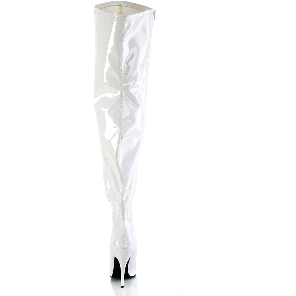 5" Heel Stretch Wide Calf Thigh Boot, Side Zip Pleaser Pleaser SEDUCE/3000WC