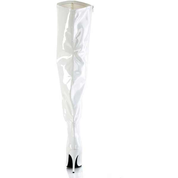 5" Heel Stretch Wide Calf Thigh Boot, Side Zip Pleaser Pleaser SEDUCE/3000WC