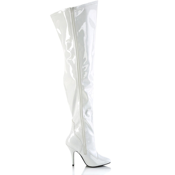 5" Heel Stretch Wide Calf Thigh Boot, Side Zip Pleaser Pleaser SEDUCE/3000WC