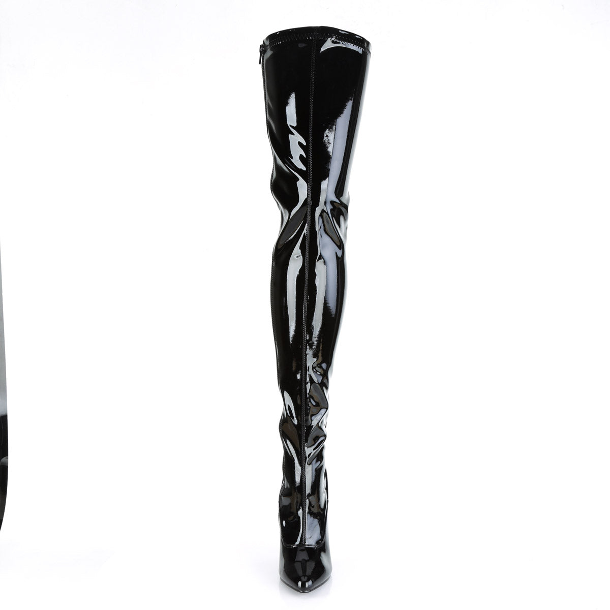 Corset Back Slit Lace Stretch Thigh High Stiletto Heel Boots Shoes Pleaser Pleaser SEDUCE/3063