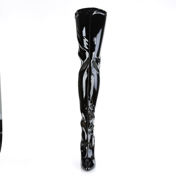 Corset Back Slit Lace Stretch Thigh High Stiletto Heel Boots Shoes Pleaser Pleaser SEDUCE/3063