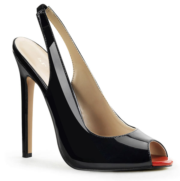 Sexy Peep Toe Slingback Pumps Night Club Stiletto High Heels Shoes Pleaser Pleaser SEXY/08
