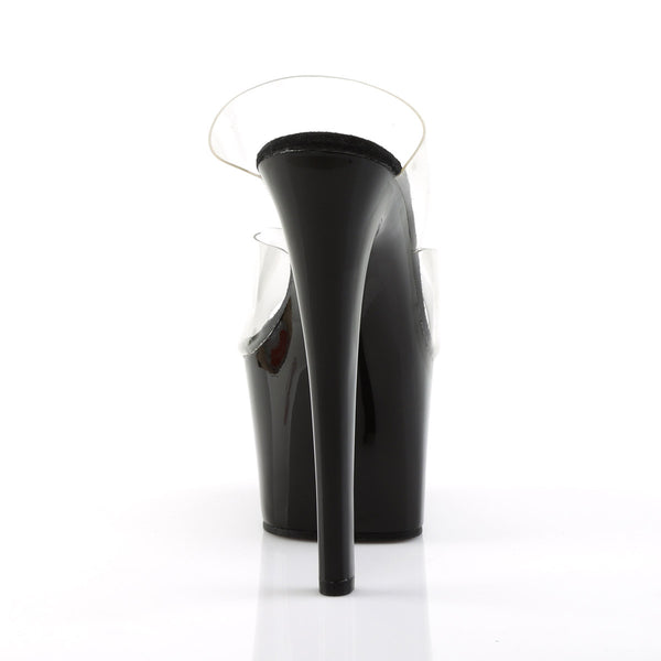 Dual Strap Slide Mule Platform Stiletto Stripper High Heels Shoes Pleaser Pleaser SKY/302