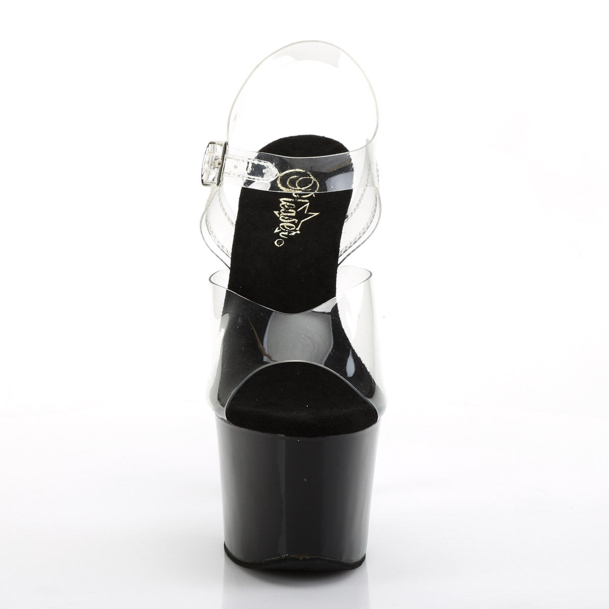 7" Heel, 2 3/4" PF Ankle Strap Sandal Pleaser Pleaser SKY/308CRS