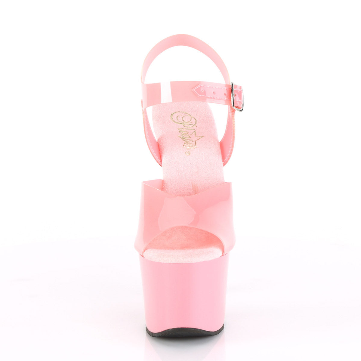 7" Heel, 2 3/4" PF Ankle Strap Sandal Pleaser Pleaser SKY/308N