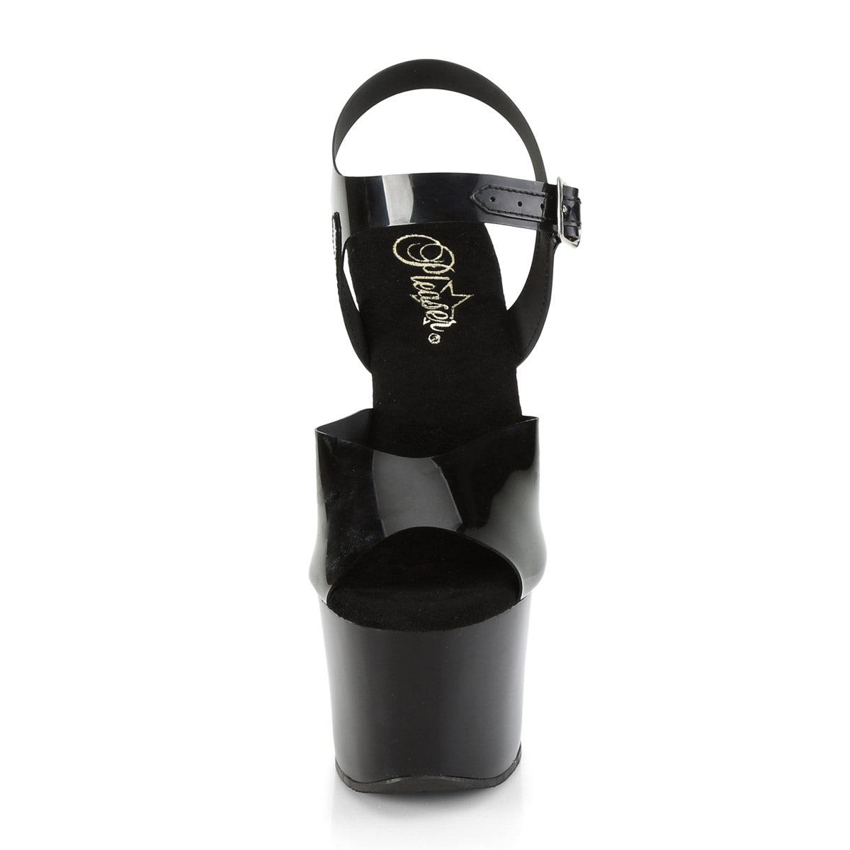 7" Heel, 2 3/4" PF Ankle Strap Sandal Pleaser Pleaser SKY/308N