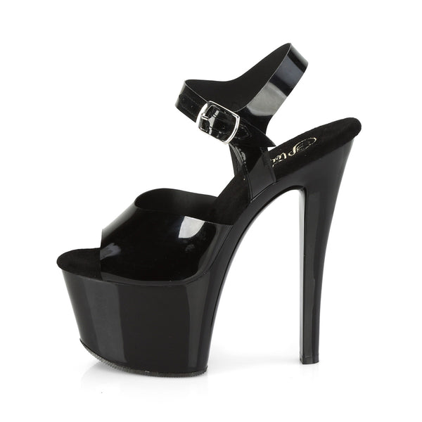 7" Heel, 2 3/4" PF Ankle Strap Sandal Pleaser Pleaser SKY/308N