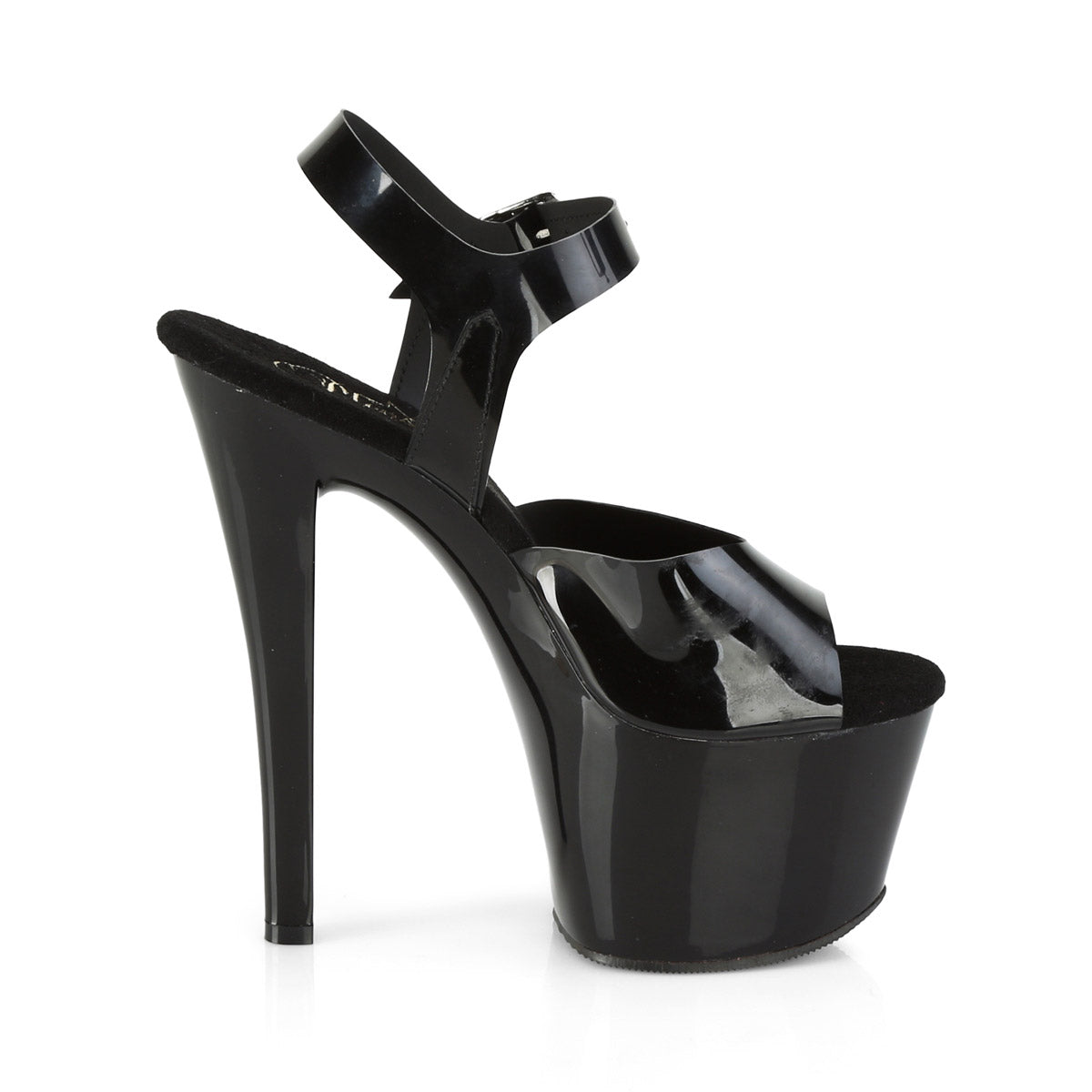 7" Heel, 2 3/4" PF Ankle Strap Sandal Pleaser Pleaser SKY/308N