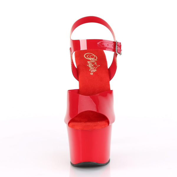 7" Heel, 2 3/4" PF Ankle Strap Sandal Pleaser Pleaser SKY/308N