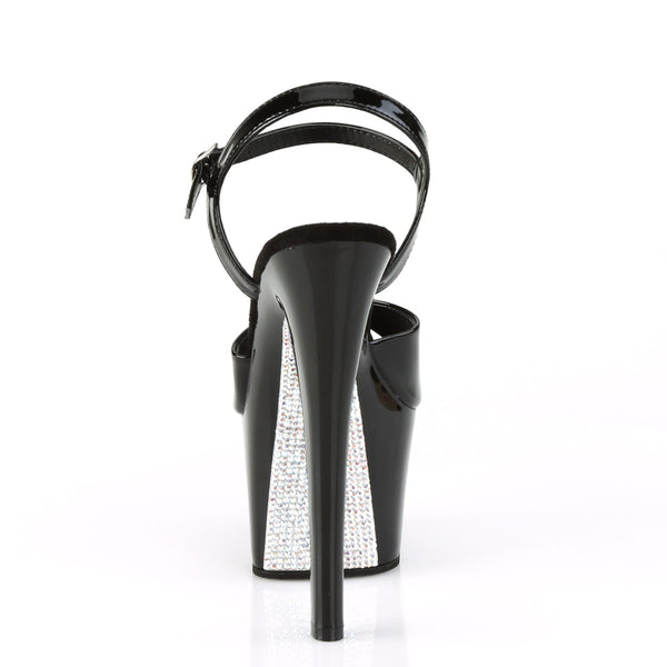7" Heel, 2 3/4" PF Ankle Strap Sandal Pleaser Pleaser SKY/309CRS
