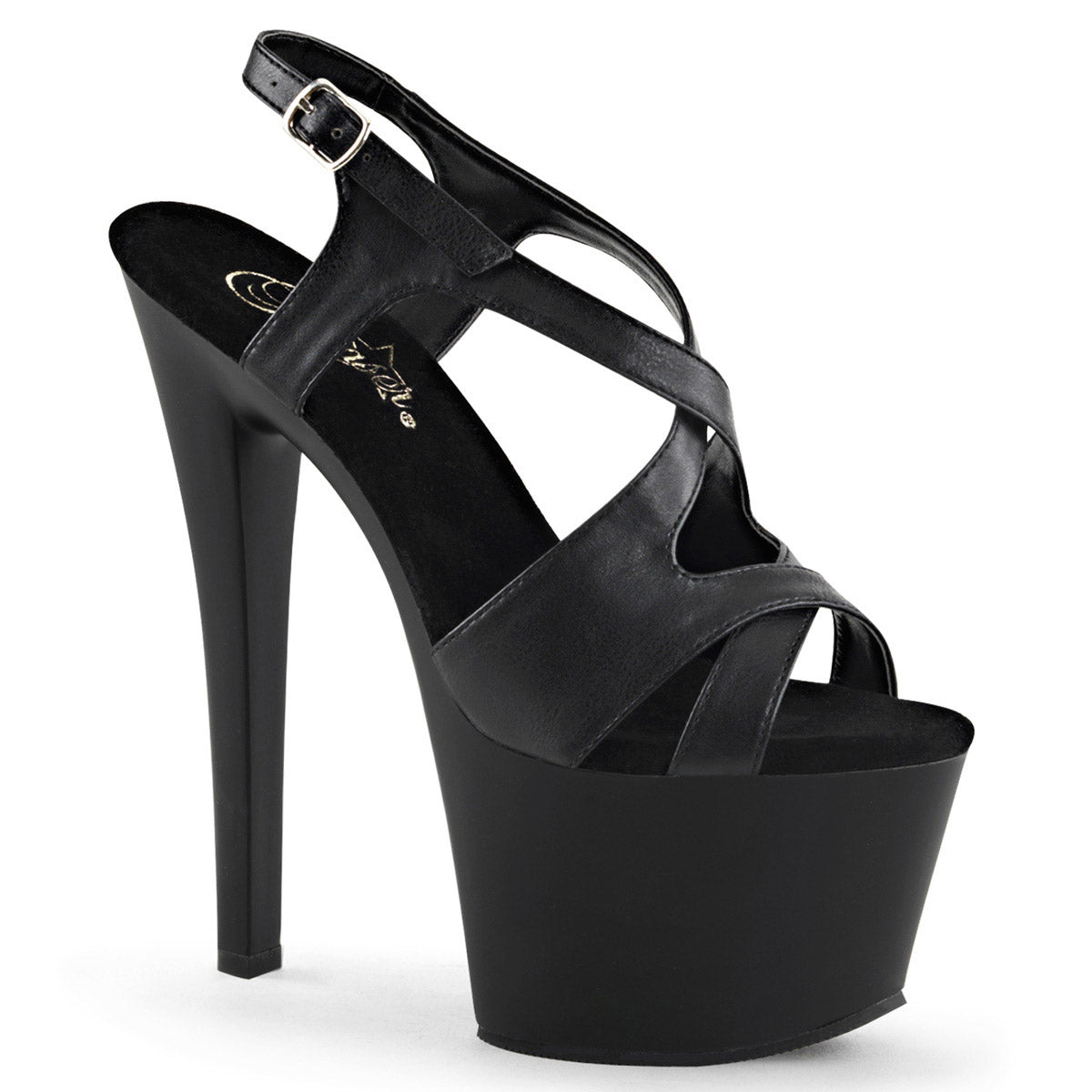 Sexy Criss Cross Strap Sling Back Platform Stiletto High Heels Shoes Pleaser Pleaser SKY/330 Main image