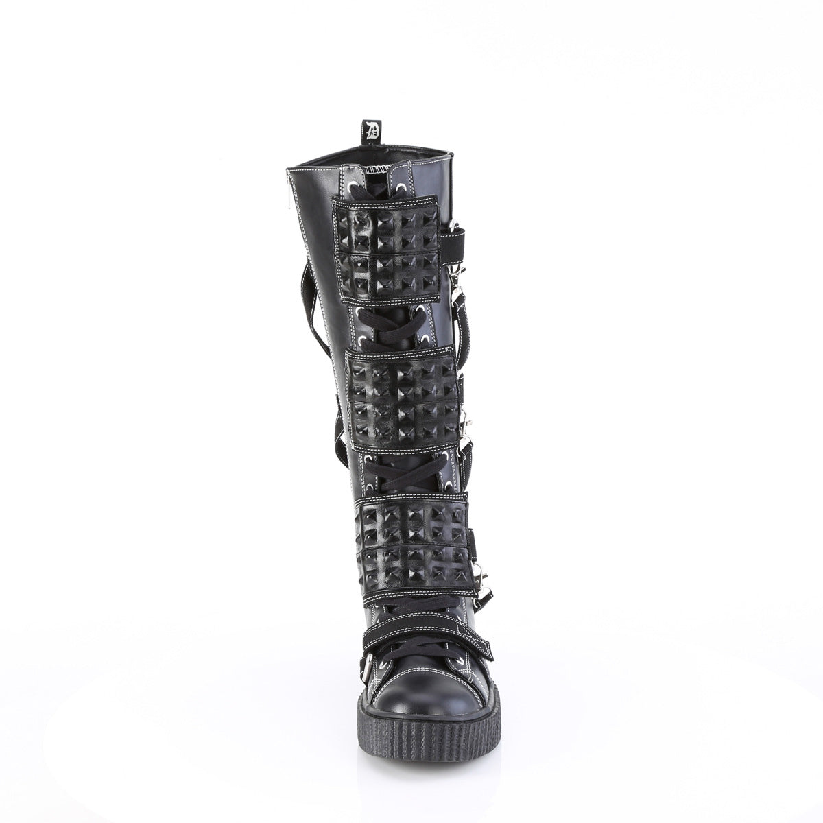 1 1/2"Pf Round Toe Lace-Up Front Knee High Creeper Sneaker Secondary image