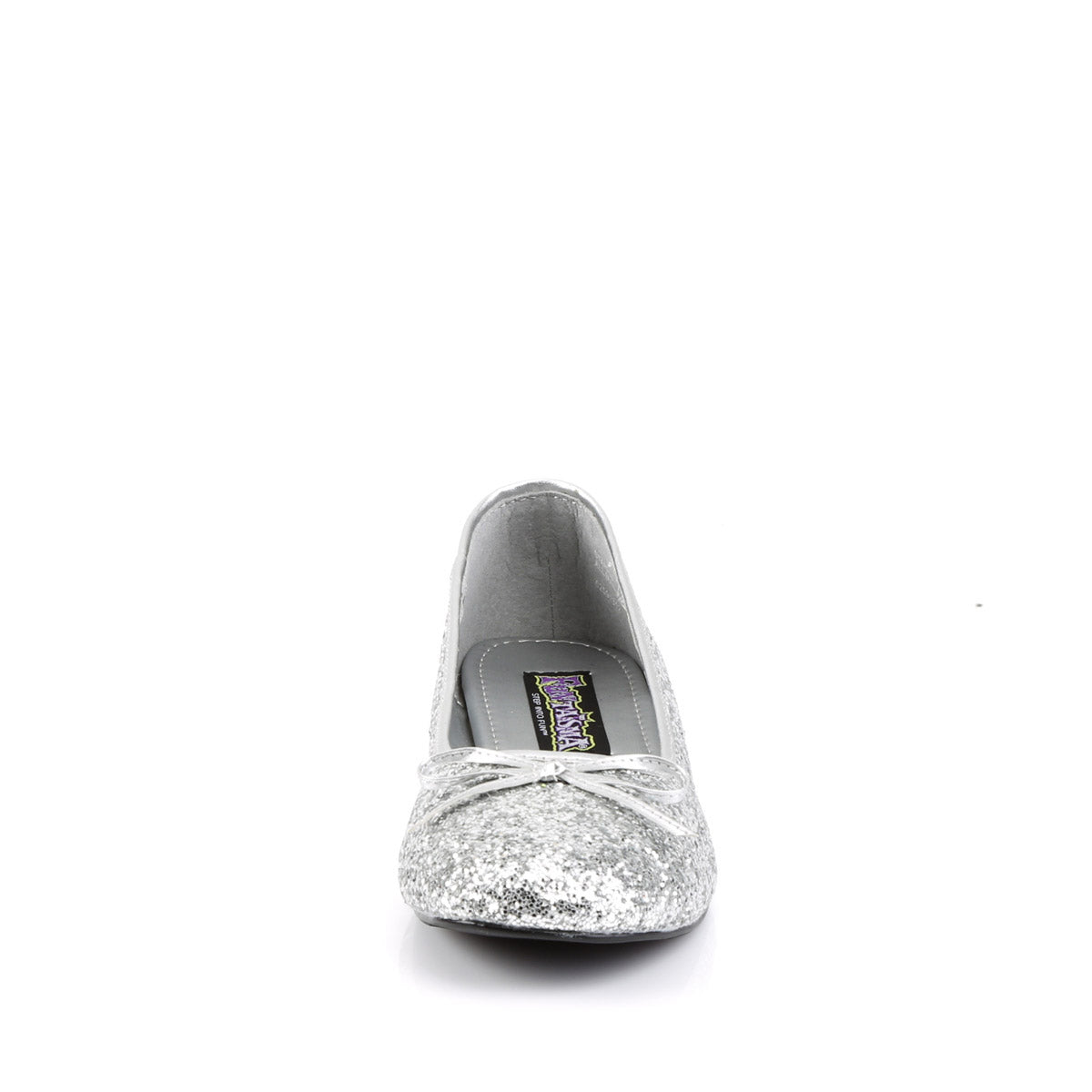 Classic Bow Accent Mary Jane Glitter Slip On Ballet Flats Shoes Pleaser Funtasma STAR/16G