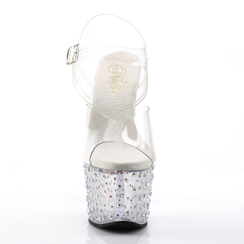 Multi Size Rhinestone Platform Stiletto Sandals High Heels Shoes Pleaser Pleaser STARDANCE/708