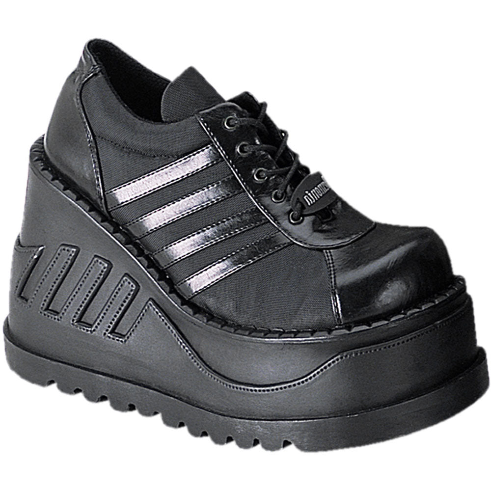 4" Pf Goth Punk Cyber Gogo Shoes W/ Zipper Pleaser Demonia STOMP/08 Main image
