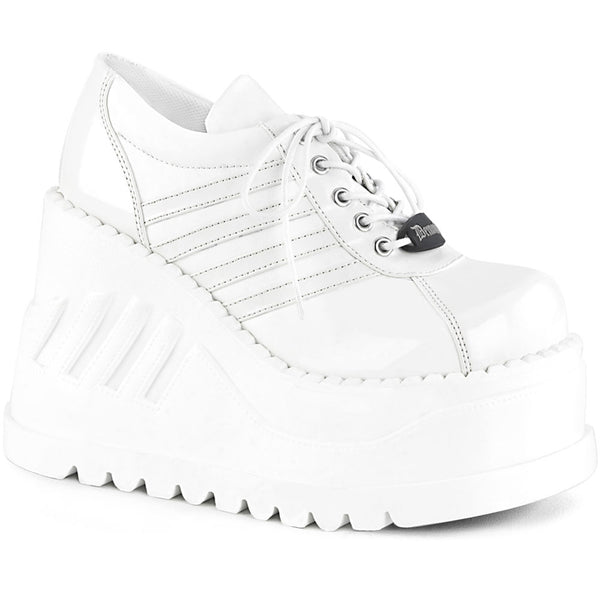 4" Wedge Pf Lace-Up Shoe Pleaser Demonia STOMP/08