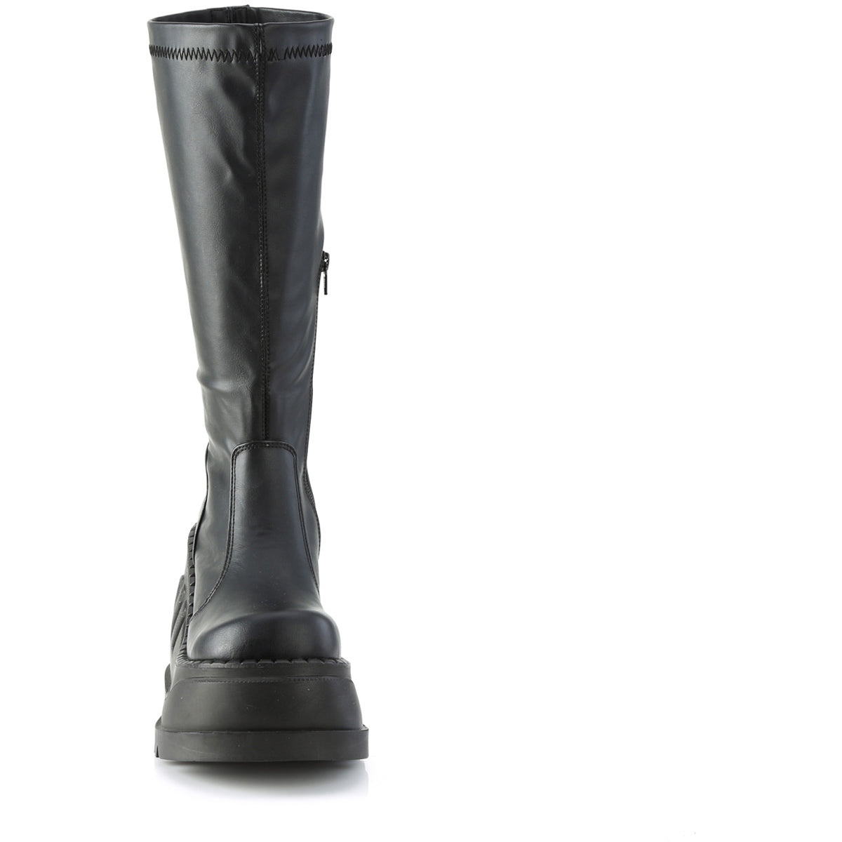 Demonia 4 3/4" Wedge Platform Knee High Boots with Back Zip Secondary image