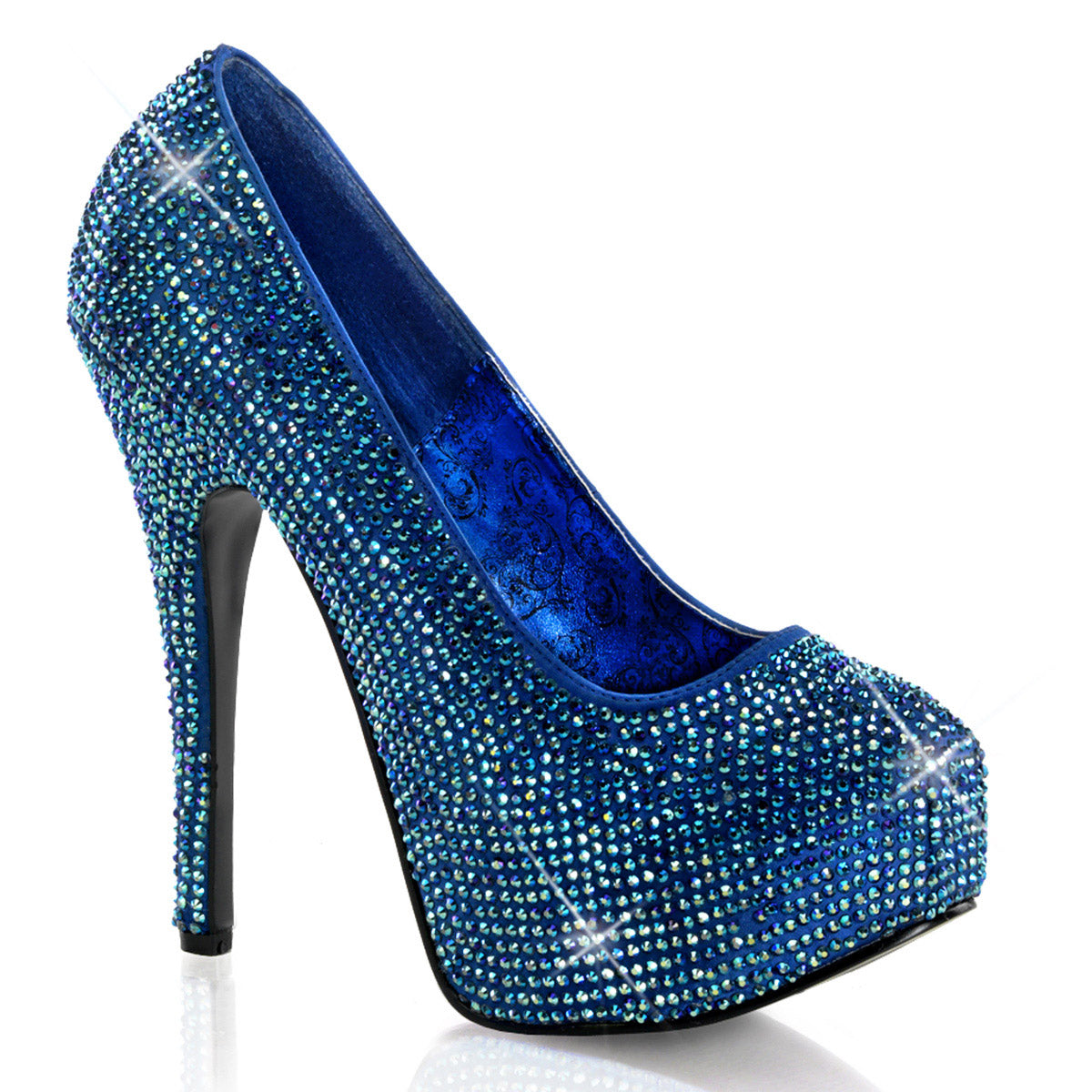 Sexy Hidden Platform Rhinestone Stiletto Pumps High Heels Shoes Secondary image