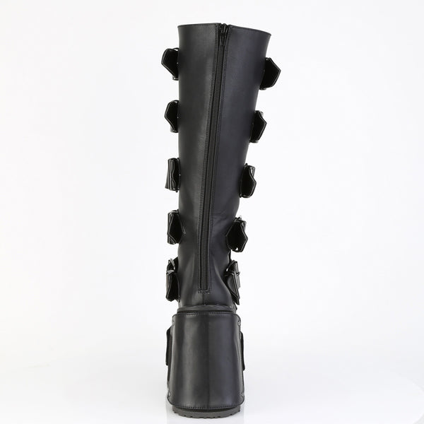 5 1/2" Wedge Pf Boot W/ Interchangeable Panels, Back Zip Pleaser Demonia TRANSFORMER/800