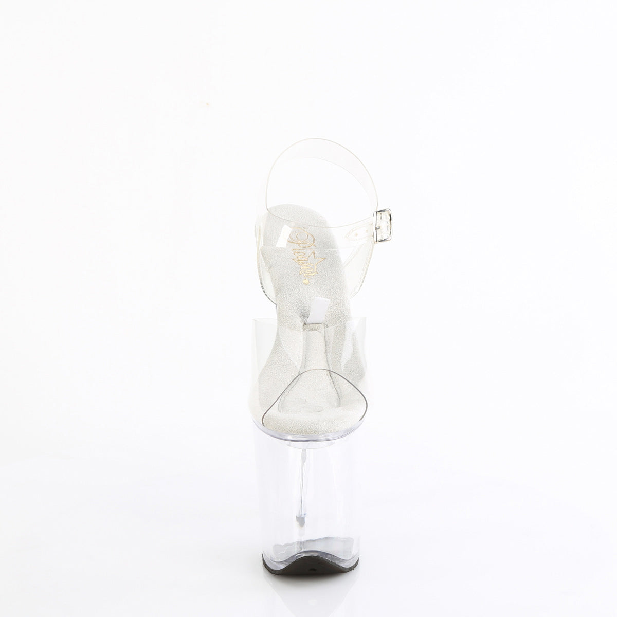 Pleaser Treasure-808FLA Transparent Platform Ankle Strap High Heel Sandals Secondary image