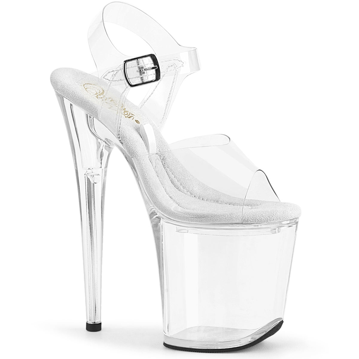 8" Heel, 4" Pf Ankle Strap Sandal W/Accessible Compartment Pleaser Pleaser TREASURE/808FLA Main image