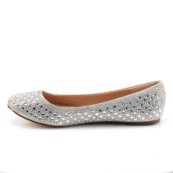 Round Toe Ballet Flat Embellished W/rs Pleaser Fabulicious TREAT/06