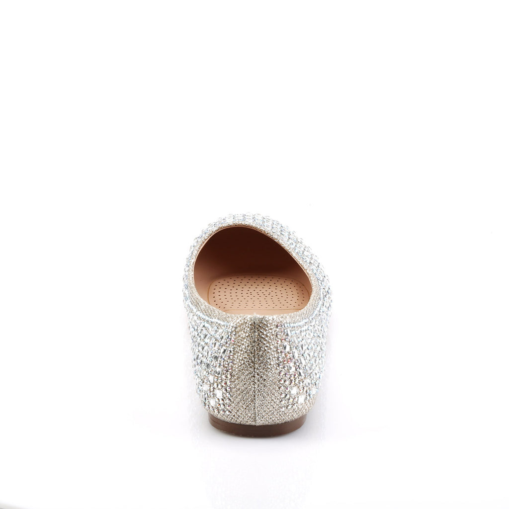 Round Toe Ballet Flat Embellished W/rs Pleaser Fabulicious TREAT/06