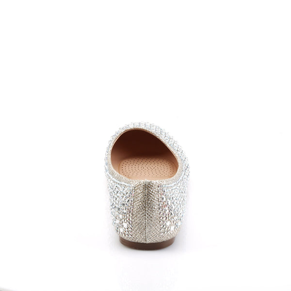 Round Toe Ballet Flat Embellished W/rs Pleaser Fabulicious TREAT/06