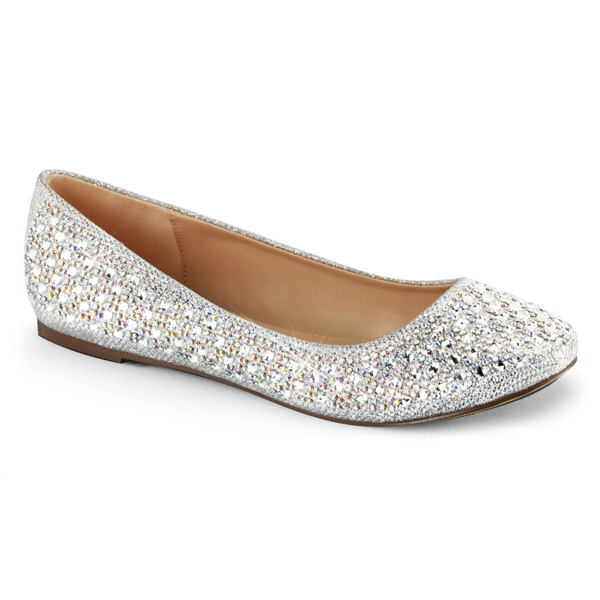 Round Toe Ballet Flat Embellished w/RS Pleaser Fabulicious TREAT/06