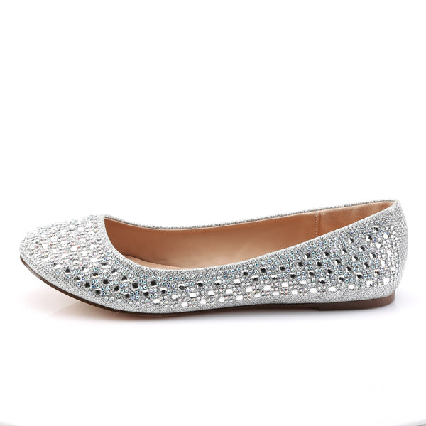 Round Toe Ballet Flat Embellished w/RS Pleaser Fabulicious TREAT/06