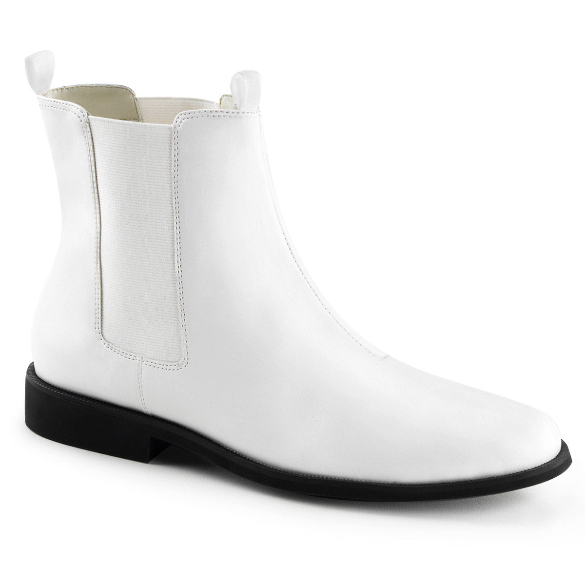 Cowboy Cattleman Low Heel Pointed Toe Pull On Chelsea Boots Shoes Pleaser Funtasma TROOPER/12