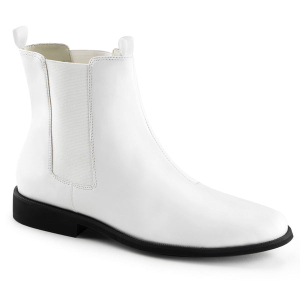 Cowboy Cattleman Low Heel Pointed Toe Pull On Chelsea Boots Shoes Pleaser Funtasma TROOPER/12