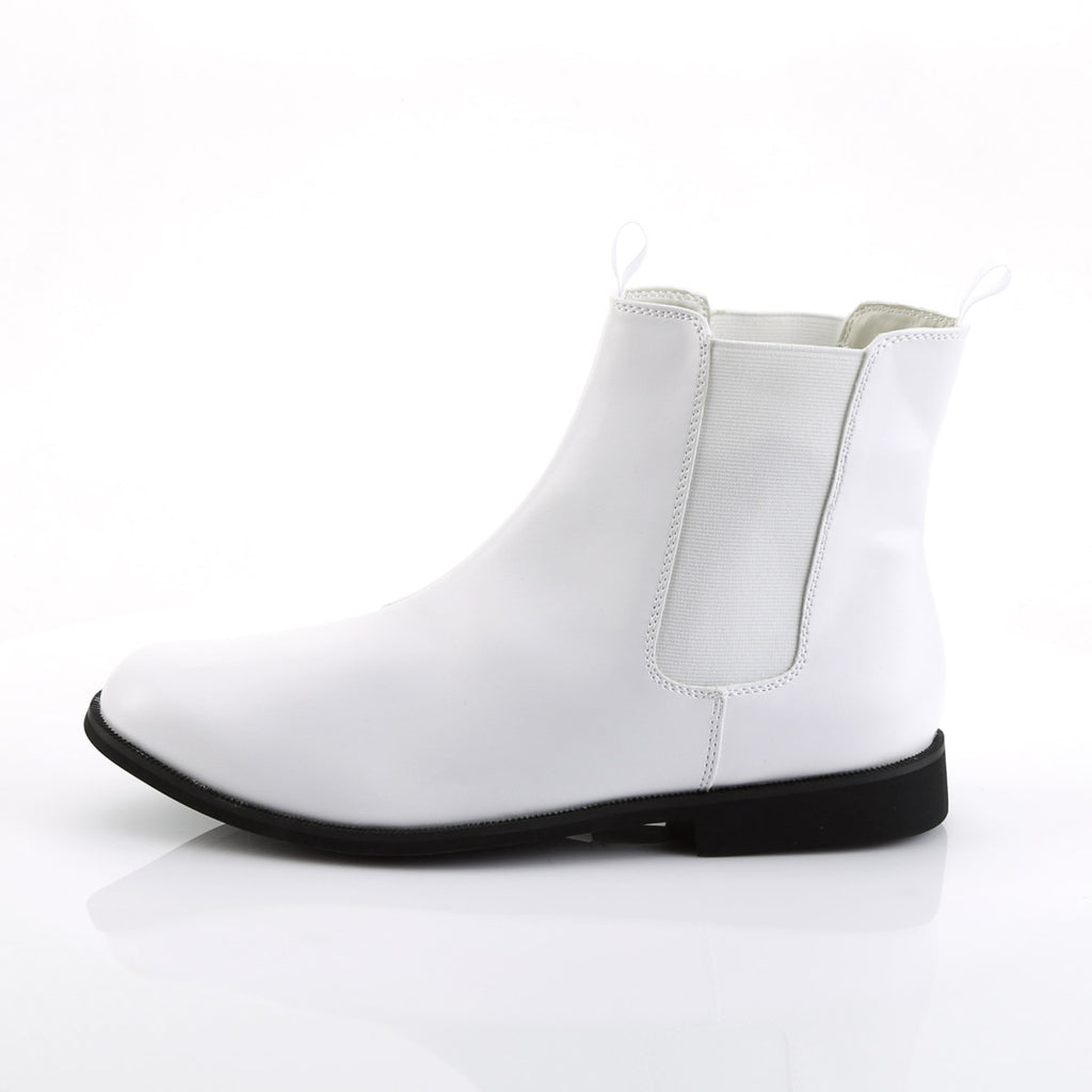 Cowboy Cattleman Low Heel Pointed Toe Pull On Chelsea Boots Shoes Pleaser Funtasma TROOPER/12