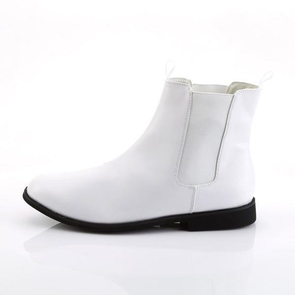 Cowboy Cattleman Low Heel Pointed Toe Pull On Chelsea Boots Shoes Pleaser Funtasma TROOPER/12