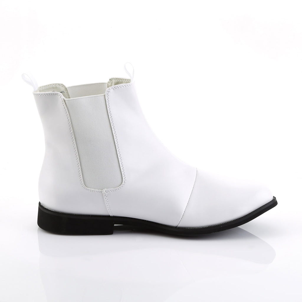 Cowboy Cattleman Low Heel Pointed Toe Pull On Chelsea Boots Shoes Pleaser Funtasma TROOPER/12