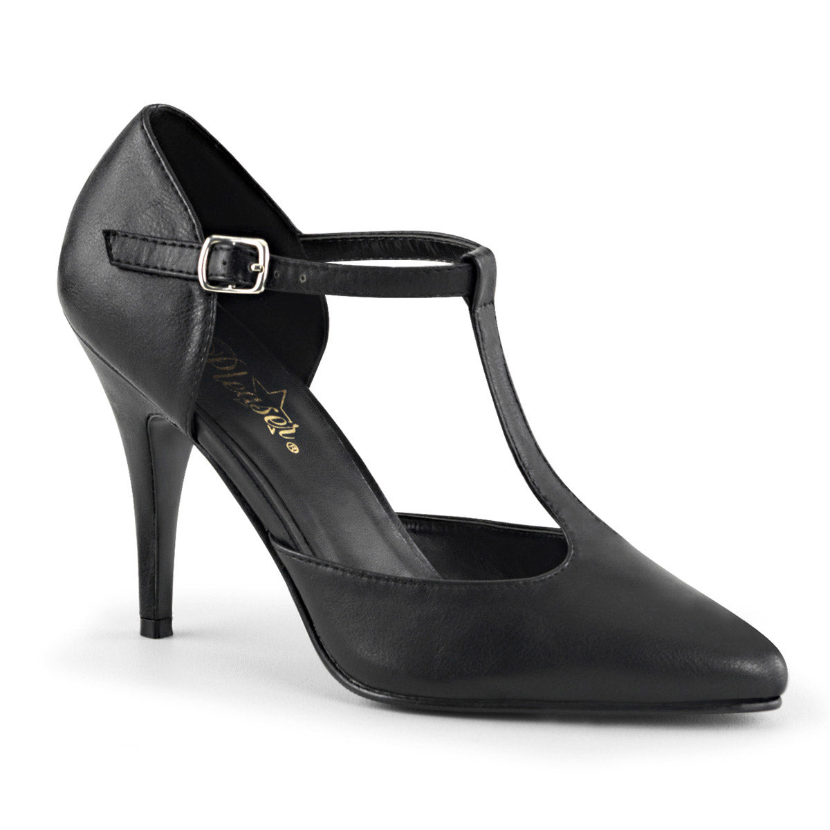 Sexy T-Strap Pointed Toe D'Orsay Pumps Stiletto High Heels Shoes Pleaser Pleaser VANITY/415 Main image