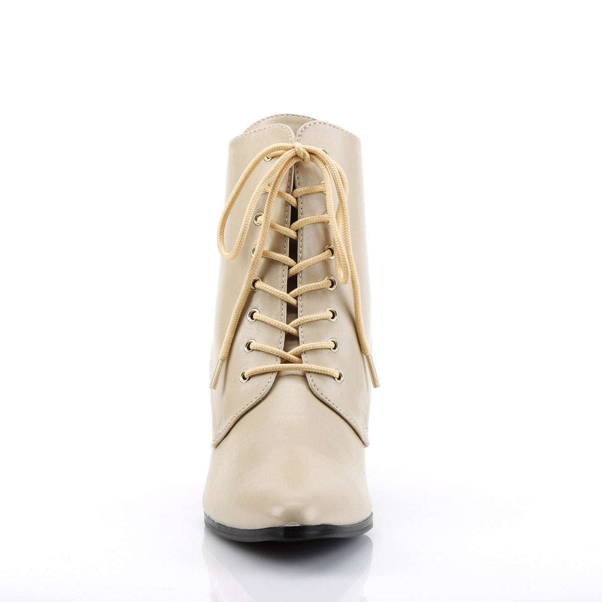 Sexy Lace Up Pointed Toe Ankle Booties Kitten Heel Boots Shoes Pleaser Funtasma VICTORIAN/35
