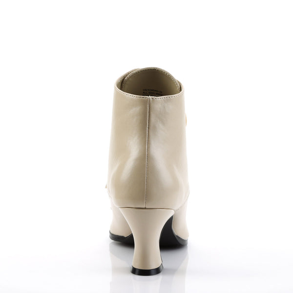 Sexy Lace Up Pointed Toe Ankle Booties Kitten Heel Boots Shoes Pleaser Funtasma VICTORIAN/35