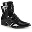 1" Block Heel Pointed Toe Ankle Boot, Side Zip Pleaser Demonia WARLOCK/55